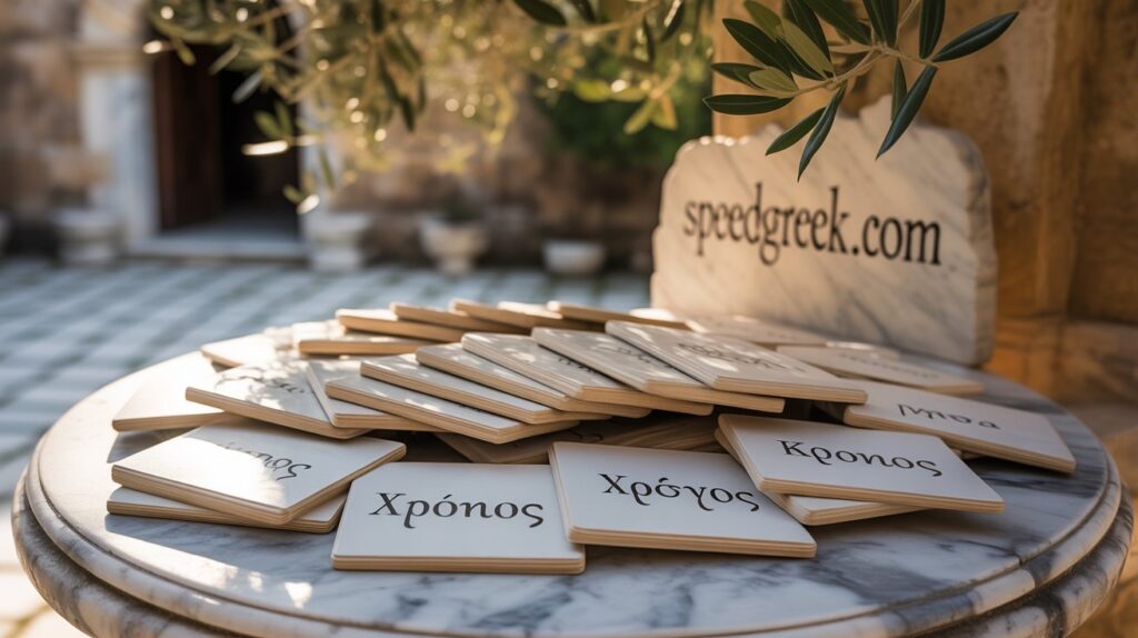 greek flashcards kronos